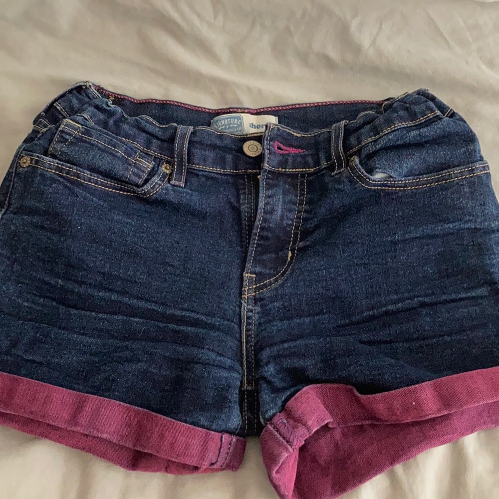 Blue jean shorts